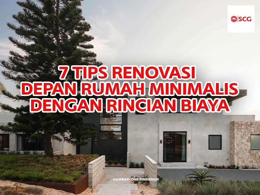 hasil renovasi depan rumah minimalis