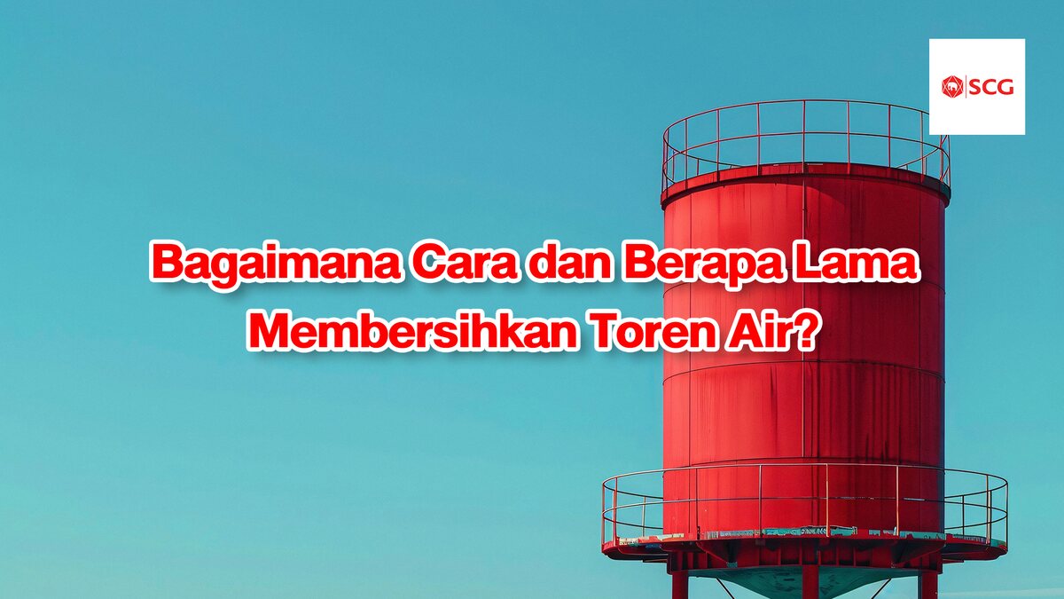 membersihkan toren air