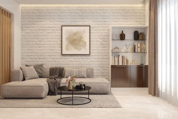 Plasteran Motif Garis Minimalis