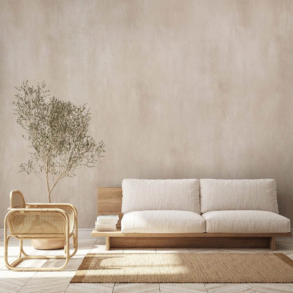 Plasteran Dinding dengan Sentuhan Warna Natural