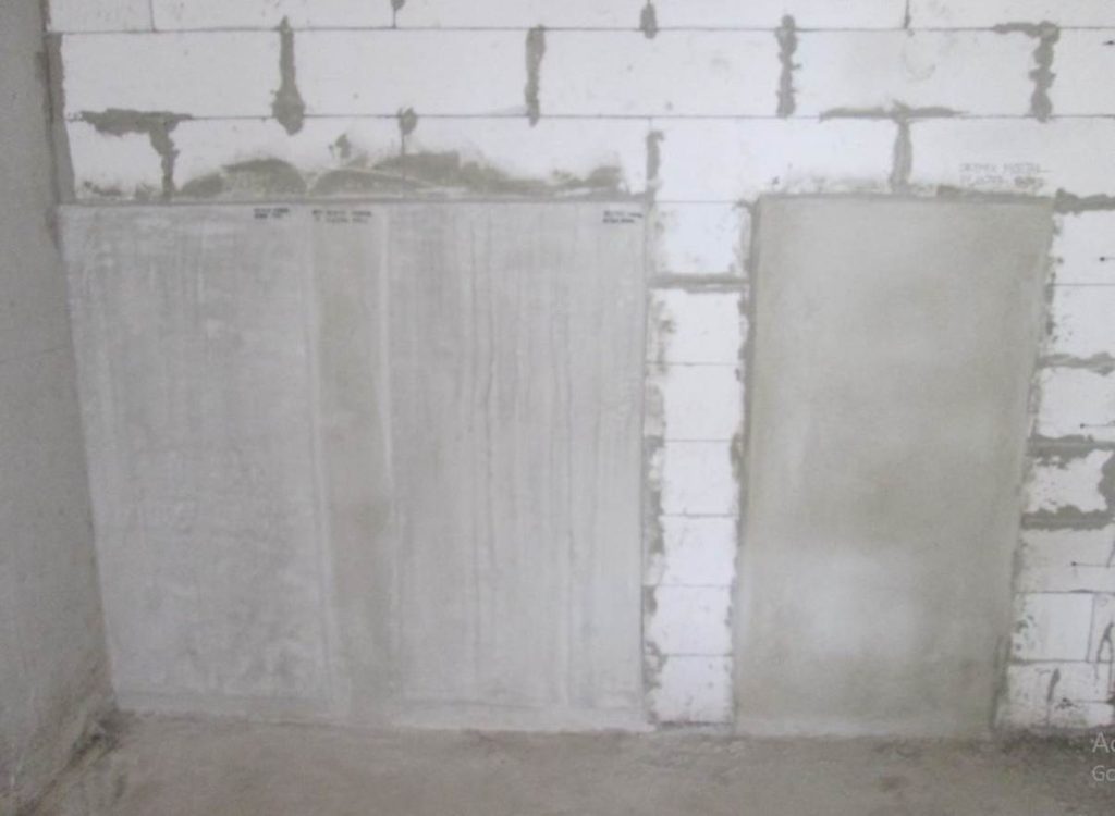 Plaster halus dan rata