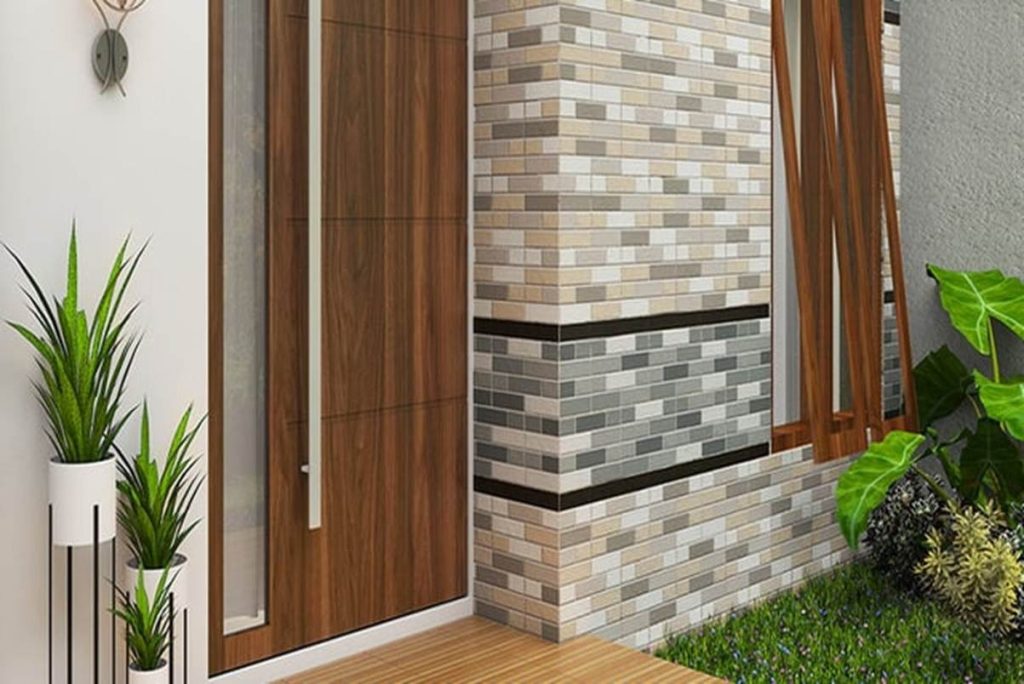 motif dinding teras rumah
