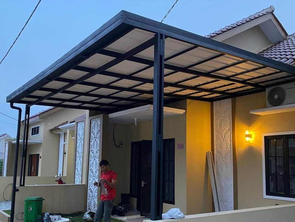 pasang canopi minimalis