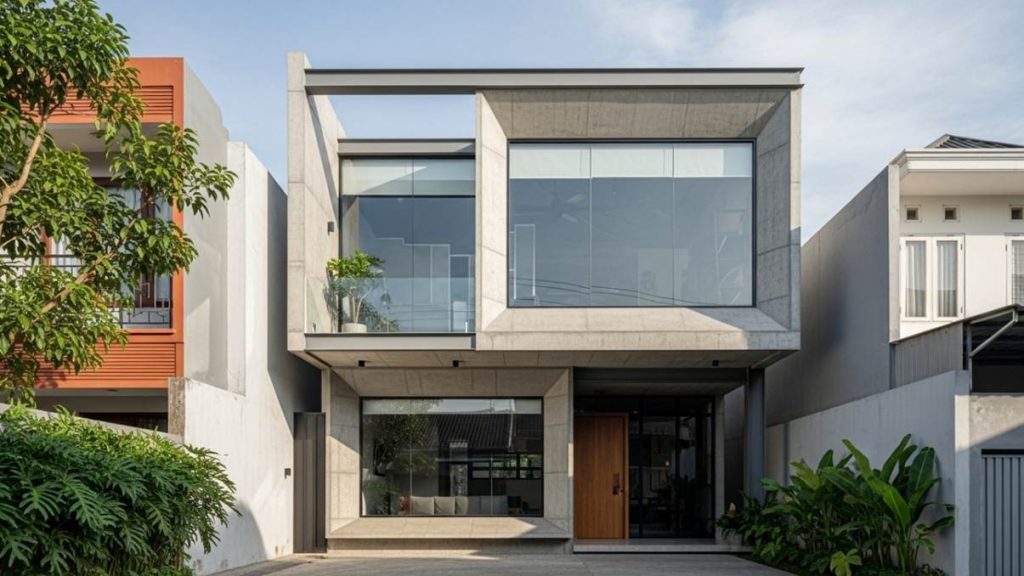 Rumah Modern Industrial
