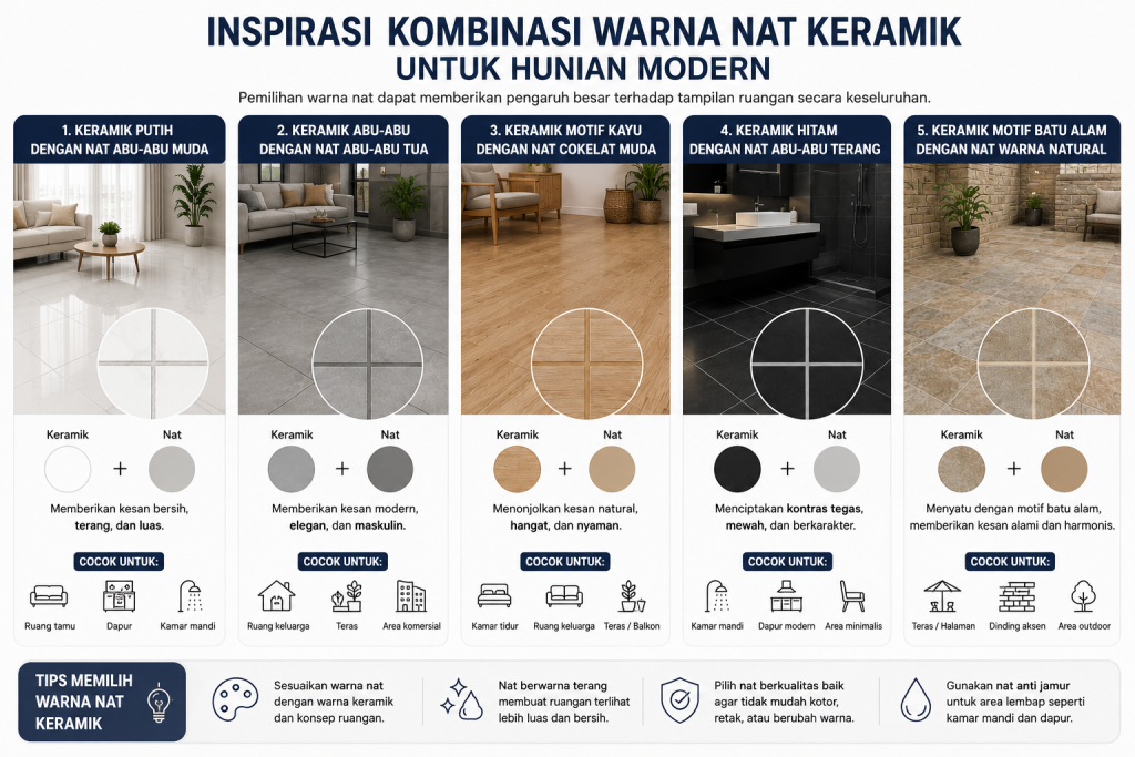 Inspirasi Kombinasi Warna Nat Keramik untuk Hunian Modern