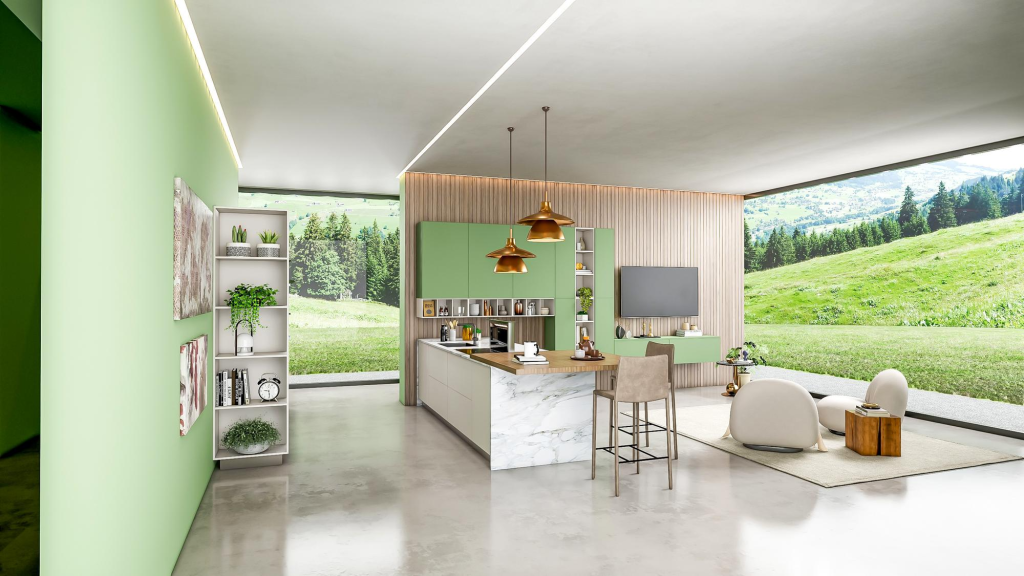 Rumah minimalis dengan konsep ruang terbuka yang luas dan modern