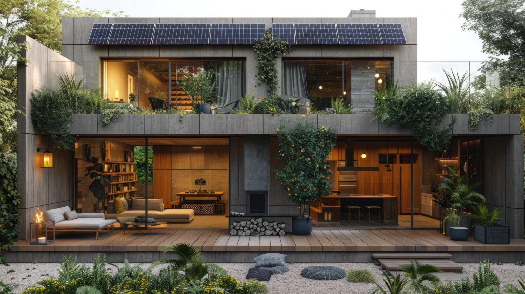 Tren desain rumah modern tahun 2026 dengan konsep hemat energi dan ramah lingkungan