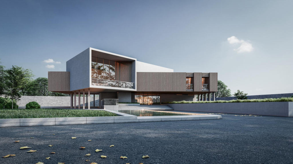Desain fasad rumah minimalis modern