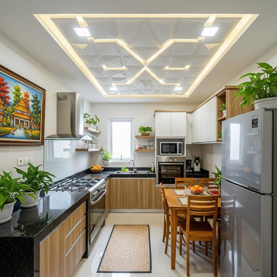 Plafon PVC Modern untuk Area Dapur