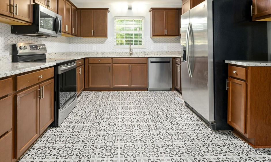 Inspirasi Keramik Lantai Dapur Corak Vintage