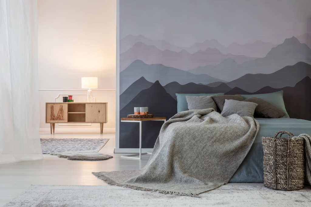 Motif Pegunungan untuk Dinding Kamar