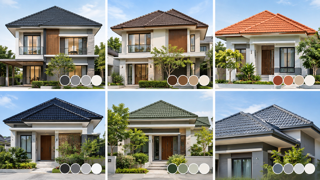 Berbagai inspirasi warna cat genteng untuk rumah modern