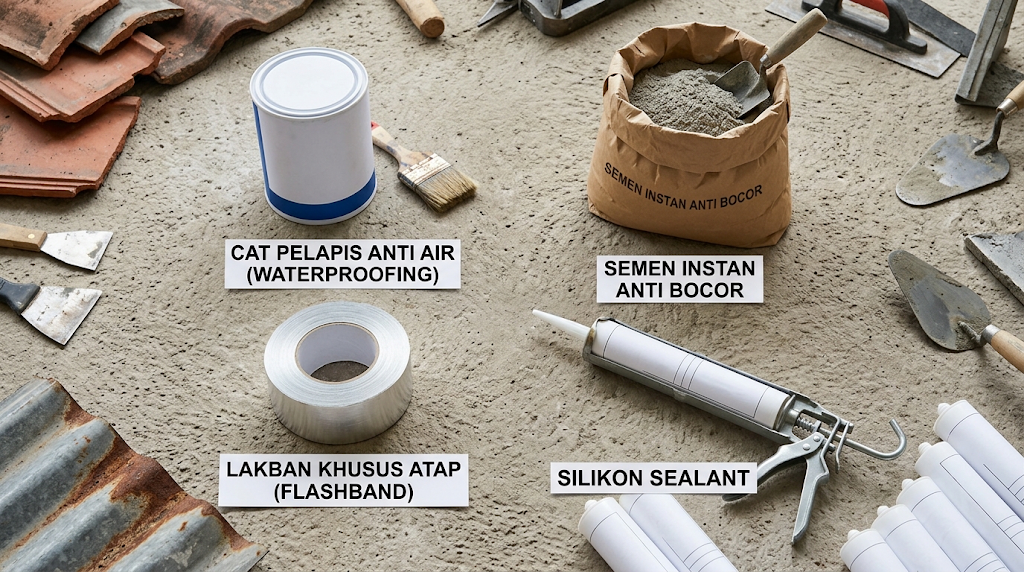 Bahan yang Bisa Digunakan untuk Memperbaiki Atap Bocor