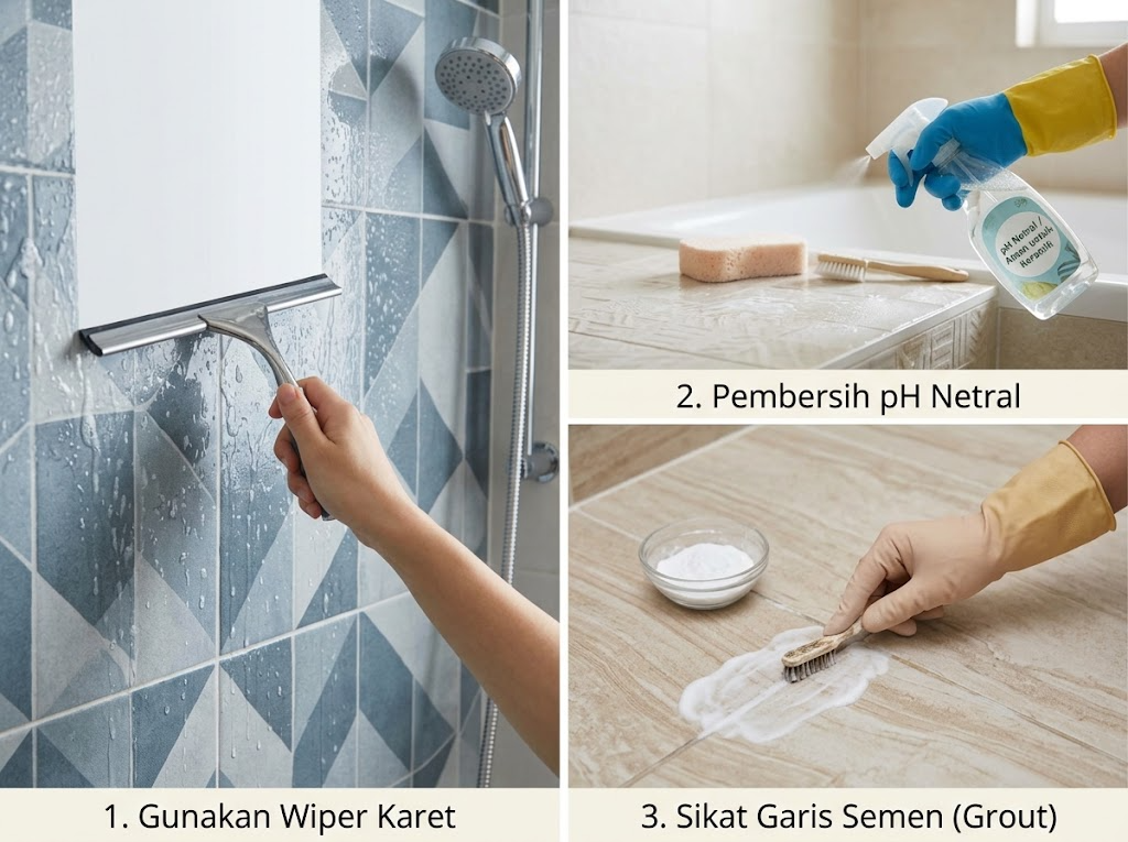 Tips Merawat dan Menjaga Kebersihan Motif Keramik Kamar Mandi