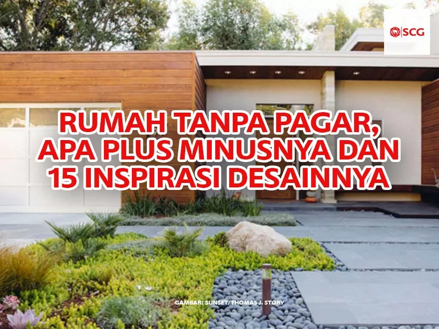 tampilan rumah tanpa pagar